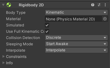 Kinematic Rigid body 2D